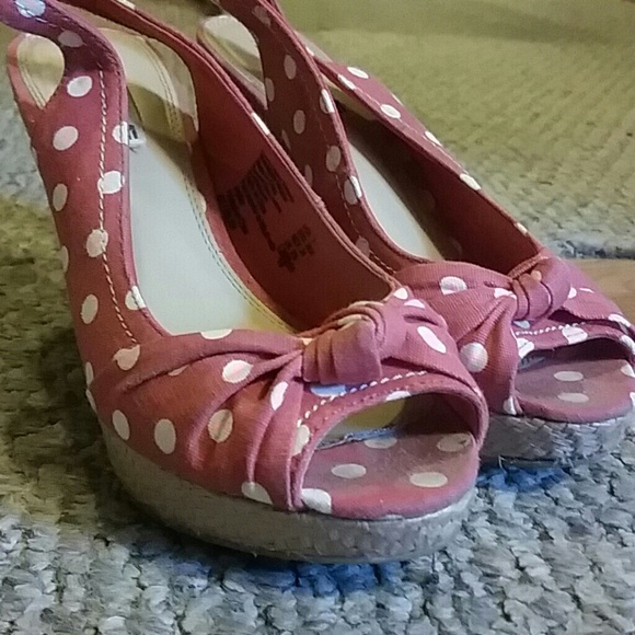 Slip on wedge sandals