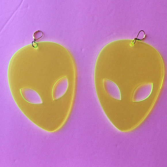 Alien earrings