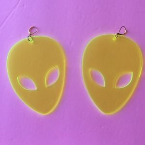Alien earrings