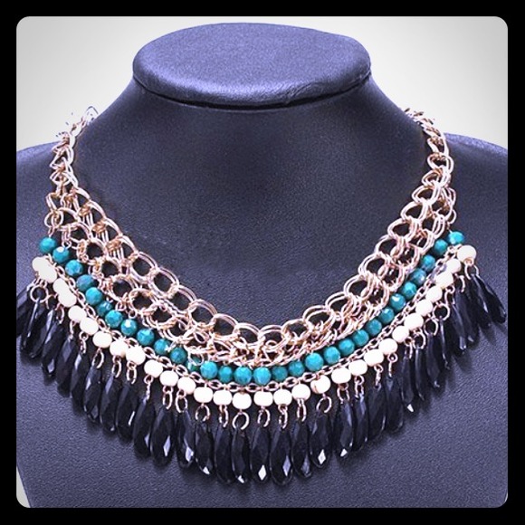 Tribal beaded necklace