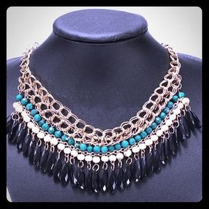 Tribal beaded necklace