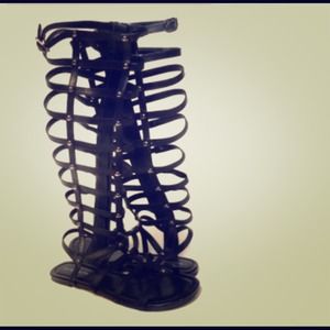 Over the calf gladiator sandles!!!