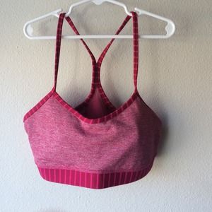 Lululemon Flow Y bra IV heathered bumbleberry.