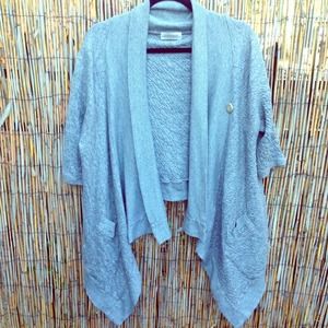 Grey cotton cardigan