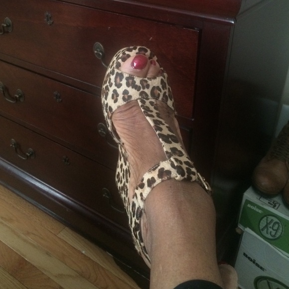 Leopard print shoes by inc