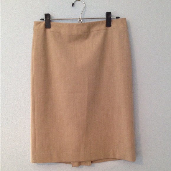 Beige Banana Republic Pencil Skirt