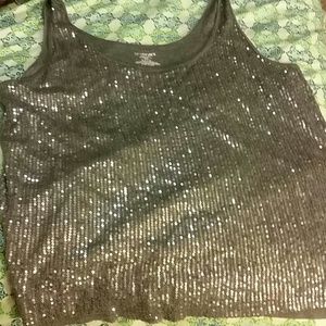 Sequin tank top
