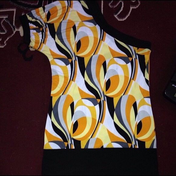 One shoulder mini dress