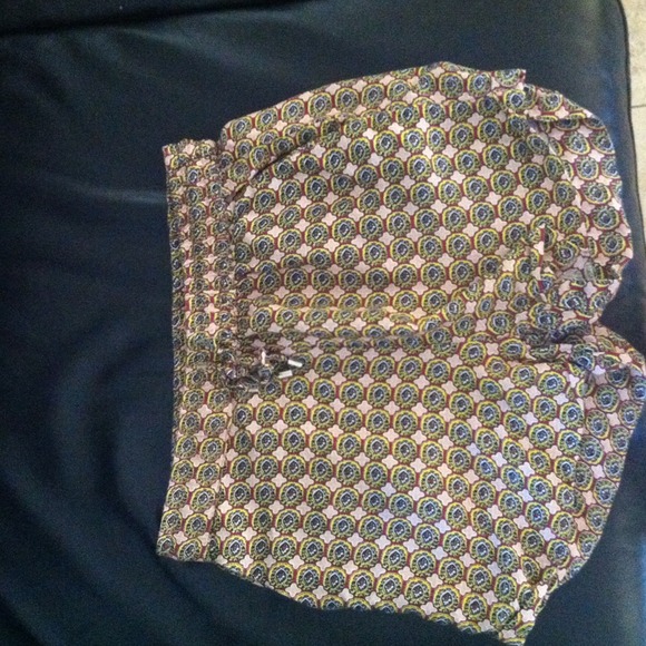 Green remi shorts