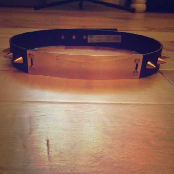 ASOS gold plate belt
