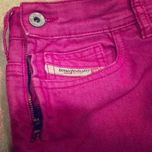 Hot pink skinnies!
