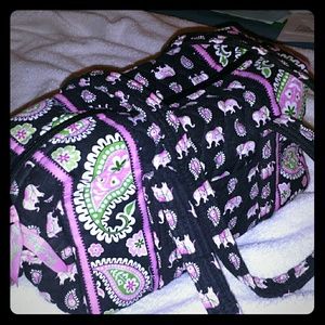 Vera Bradley Pink Eleplant Print Purse