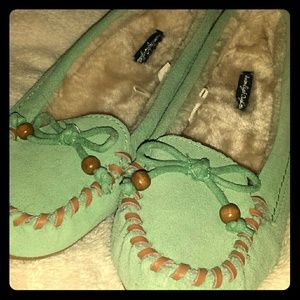 American Eagle Mint Green Moccasin Shoes
