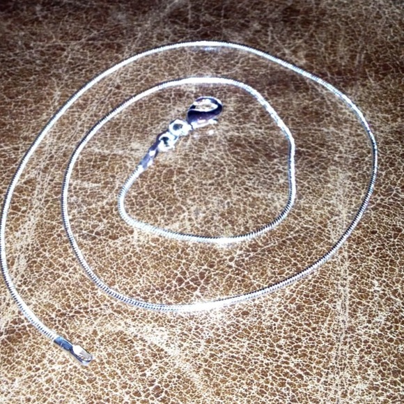 NEW😃16 inch x 1 mm 925 sterling silver chain😍