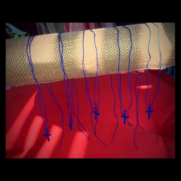 Handmade cobalt crosses