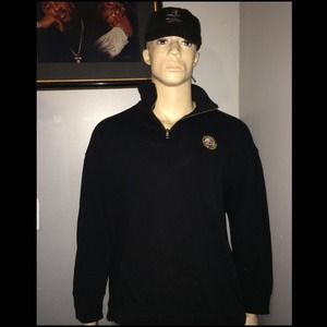 Mens Vtg green label cookie zip sweat shirt rare