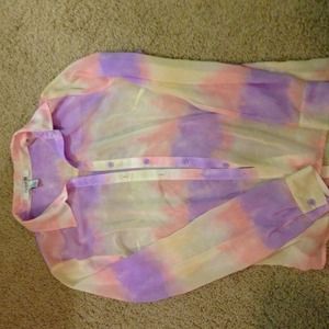 Sheer long sleeve shirt