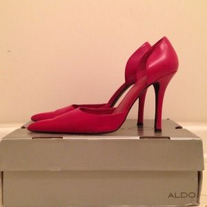 Aldo Red Pointed Pumps