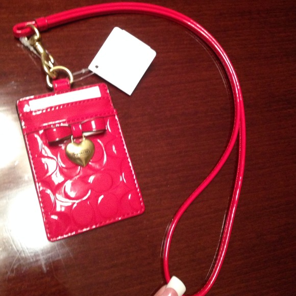 New Authentic coach lanyard ID