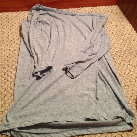 Blue long Flowy shirt