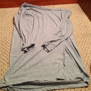 Blue long Flowy shirt