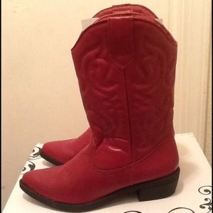 New Rampage Boots, Red. *NWB/NWT* never worn