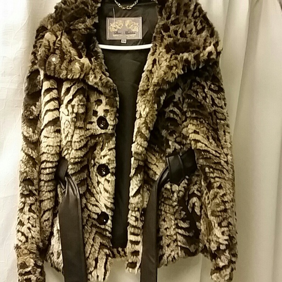 Steve Madden animal print coat - Picture 4 of 4