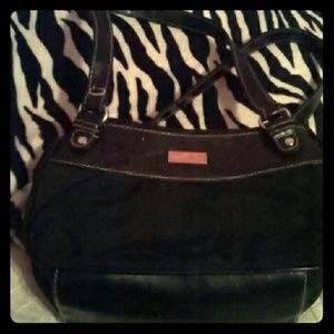 Black short strapped minicci purse