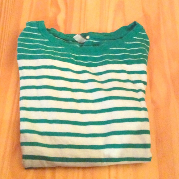 J.Crew 3/4 sleeve striped shirt