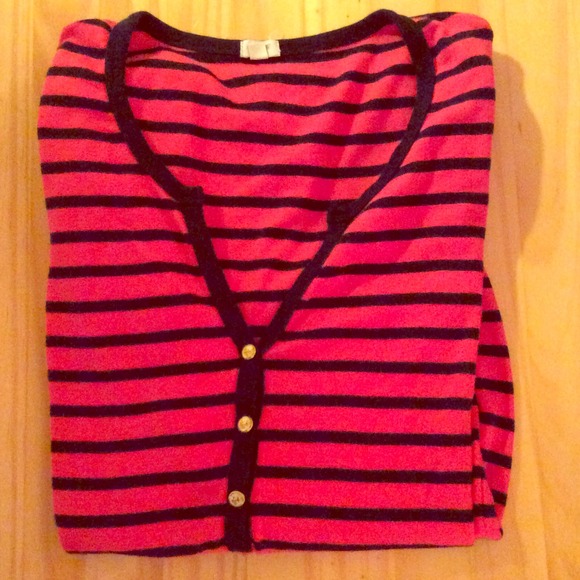 J.Crew 3/4 Length Sleeve Striped shirt