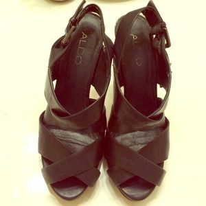 Black Aldo heels