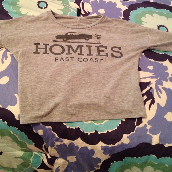 Homies crop top graphic tee too cute!