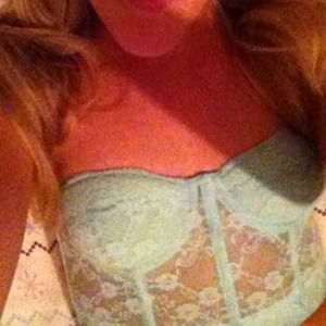 Mint lace bustier