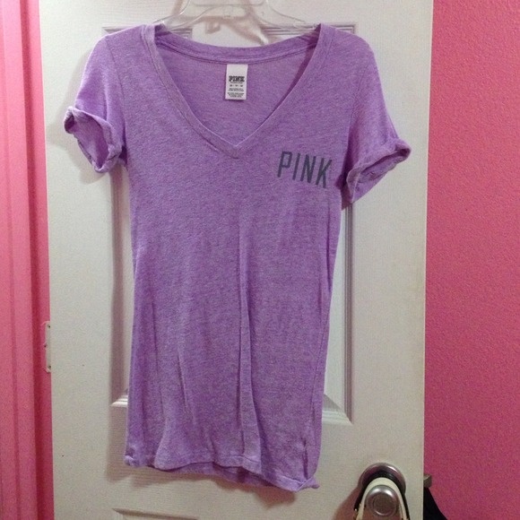 PINK Victoria's Secret Tops - ❌❌TRADED❌❌pink V-neck shirt