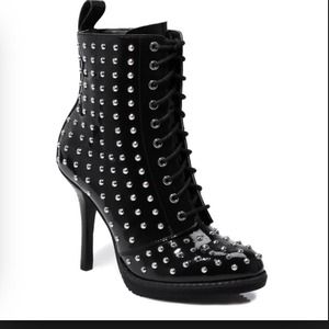 Dr. Martens Black Leather Alize Studded Heels