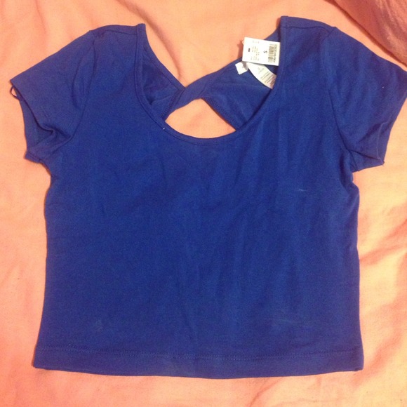 Royal blue crop top NWT. NOT AMERICAN APPAREL