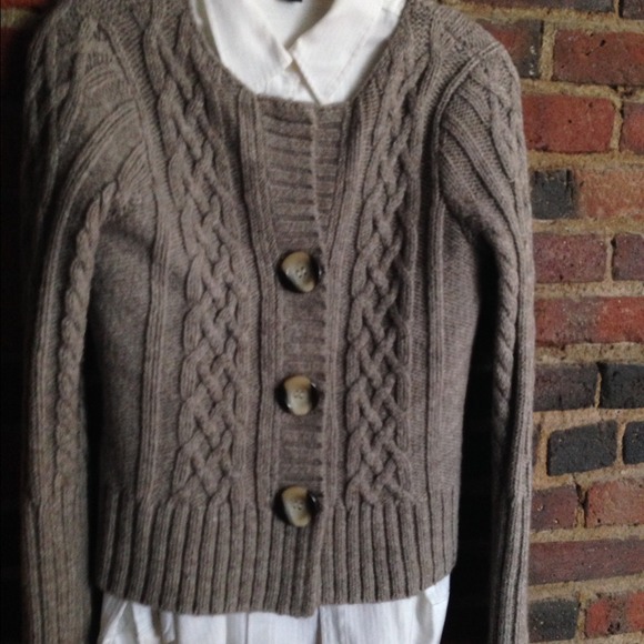 Beautiful Talbots cabled cardigan