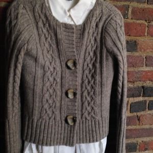 Beautiful Talbots cabled cardigan