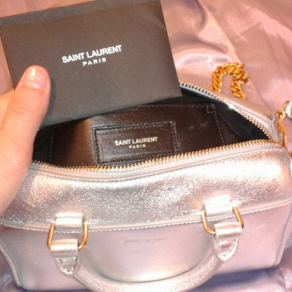 * NFS * Saint Laurent Silver 'Duffle' Bag * HP - Picture 4 of 4