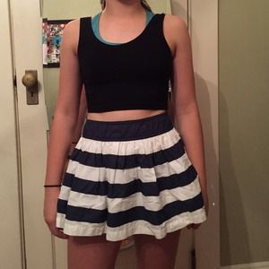 Striped Abercrombie skirt