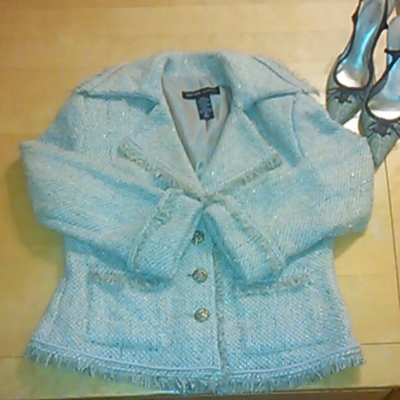 Tan & Golden Highlights Wool Blazer