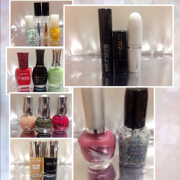 Bounch of Nail Polish + 2 Lip Sticks + 1 Mascara - Picture 1 of 4