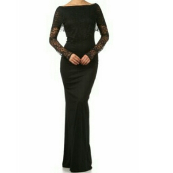 Full length cocktail maxi dress