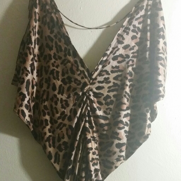 Vintage Leopard Print Cougar Top - Picture 1 of 4