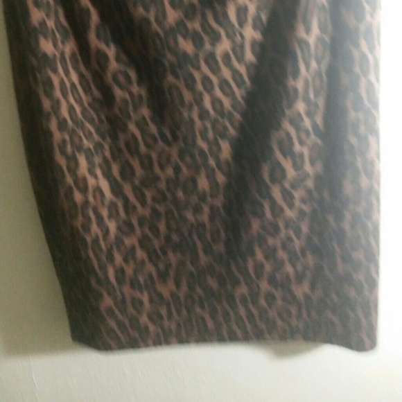 Vintage Leopard Print Pencil Skirt - Picture 2 of 4