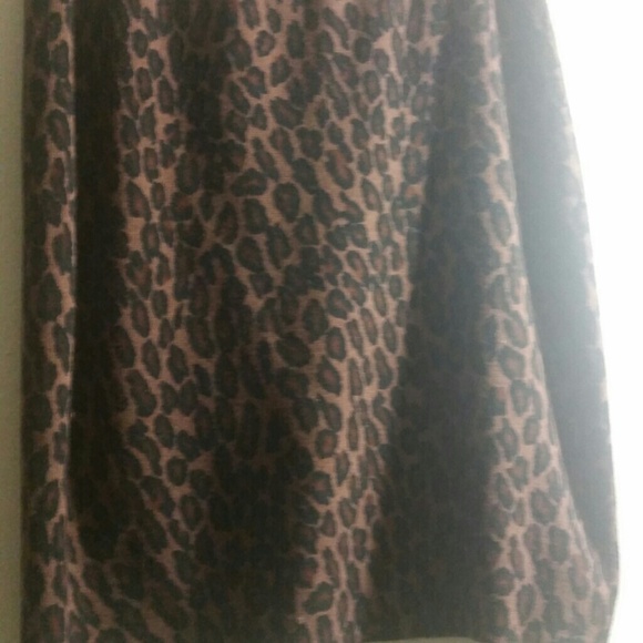 Vintage Leopard Print Pencil Skirt - Picture 3 of 4