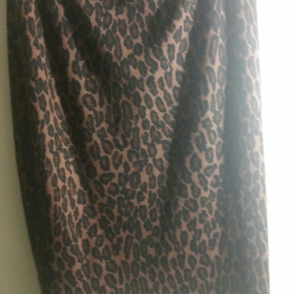 Vintage Leopard Print Pencil Skirt - Picture 4 of 4