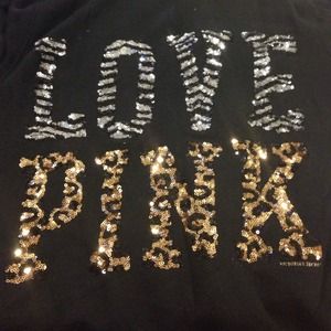 PINK zipper sweatshirt size S