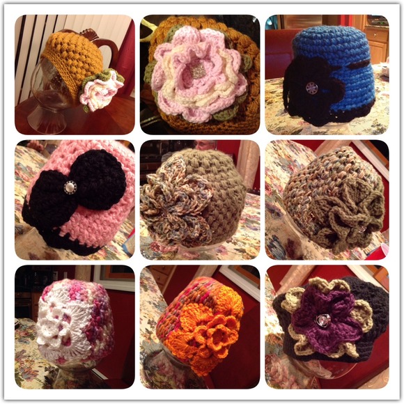 hand crafted Accessories - VISIT MY CLOSET FOR THESE NEW HANDMADE HATS & MORE