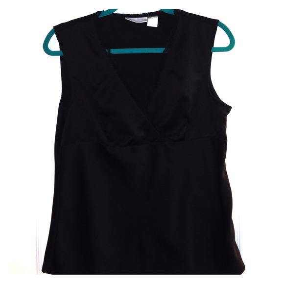 Black tank with lace detail